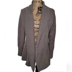 Pendleton Open Cardigan Lambs Wool Angora Rabbit Hair  Beige Sweater Size Medium